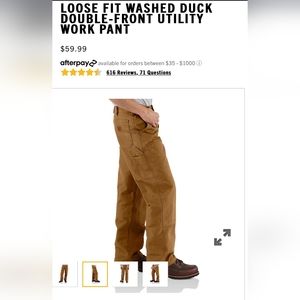 Carhartt work pants